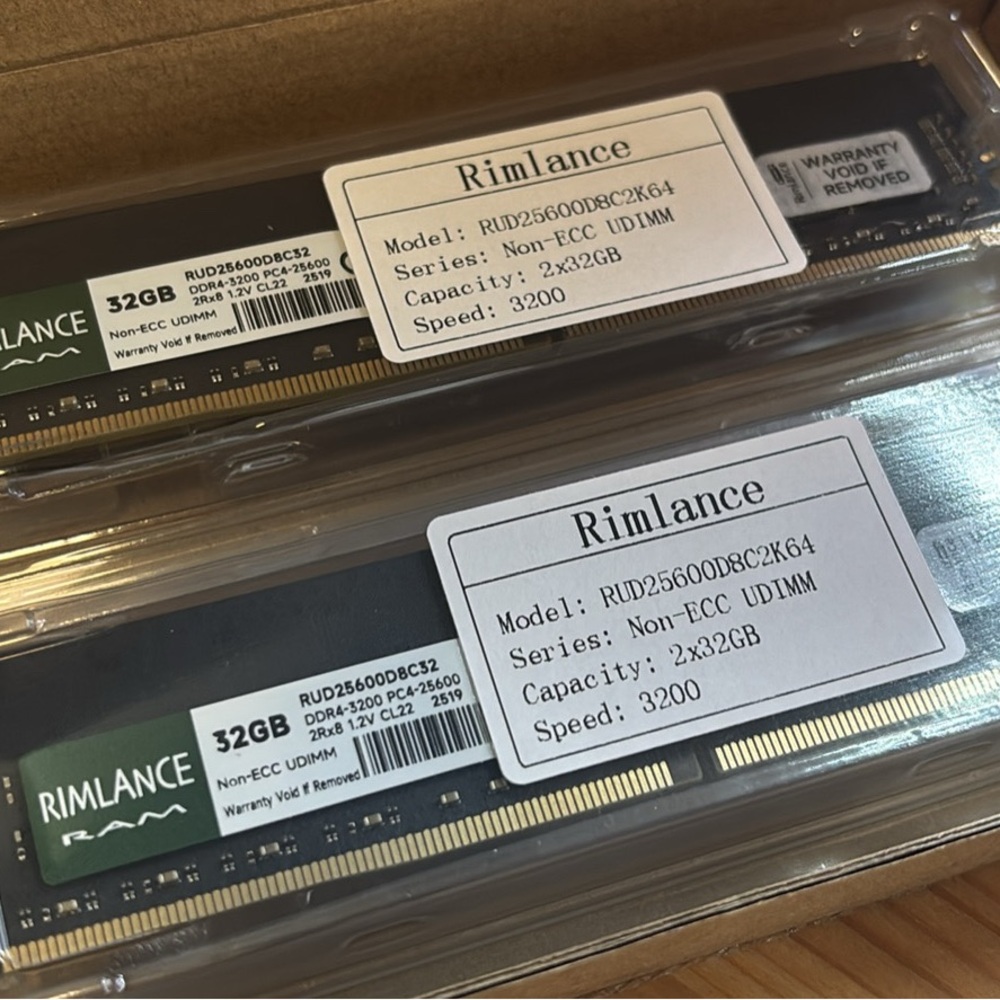 64GB RAM Kit (2x32GB) - DDR4 3200 UDIMM